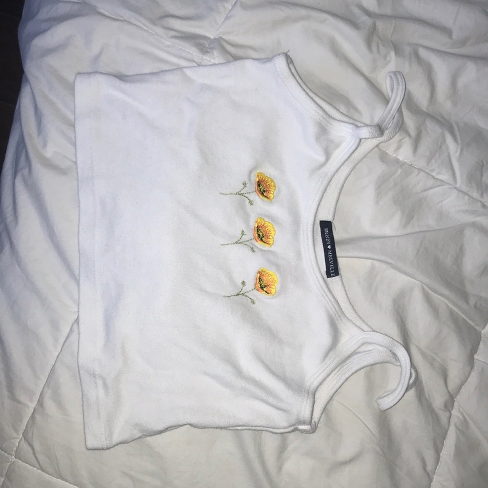 Pacsun/ Brandy Melville white crop top